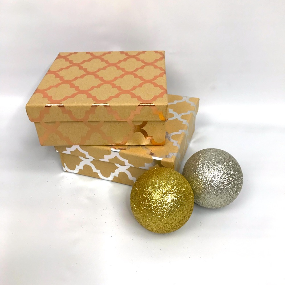 Pair of Square Cardboard Boxes